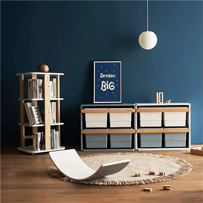 Ahşap Kreş Depolama Dolabı